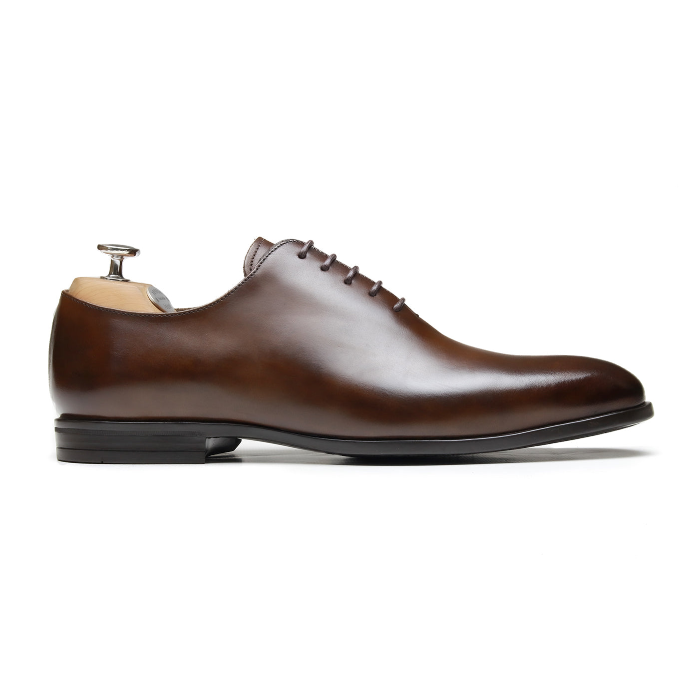 YALE- Chaussures homme Oxford coté (Richelieu) Marron P4 BENSON SHOES
