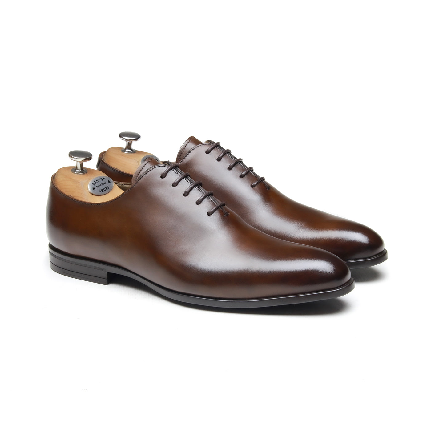 YALE- Chaussures homme Oxford profile (Richelieu) Marron P4 BENSON SHOES