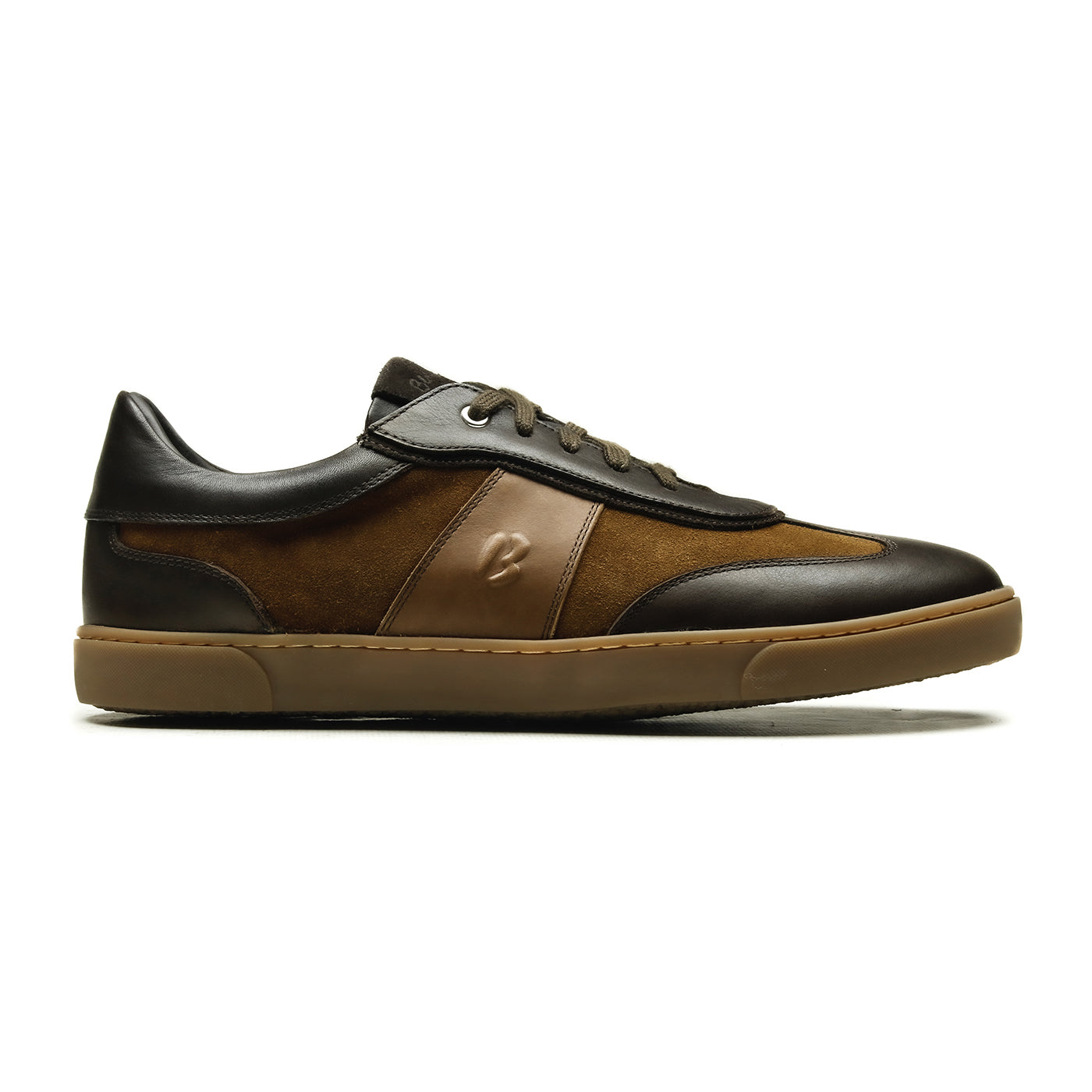 Manchester Chaussures Homme (Sneaker) Combi Daim Cognac/ Crust Marron