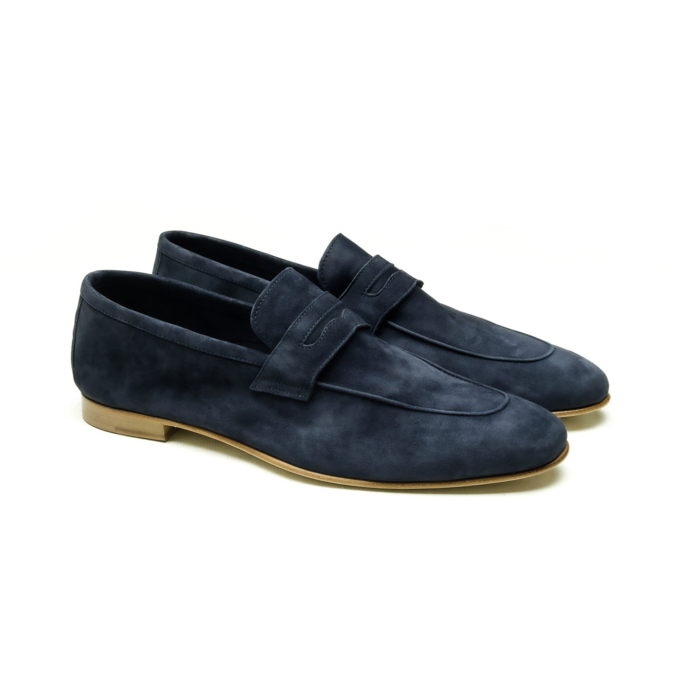 Rimini Chaussures Homme Loafer (Mocassin) Daim bleu marine