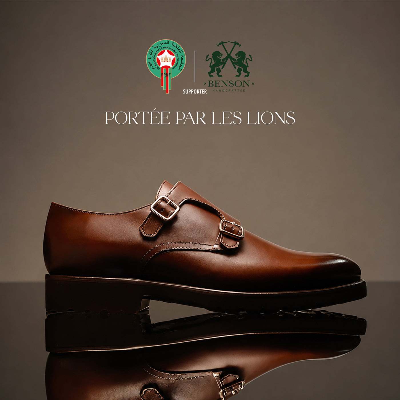 Lions Chaussures Homme Monk (Boucles) Marron