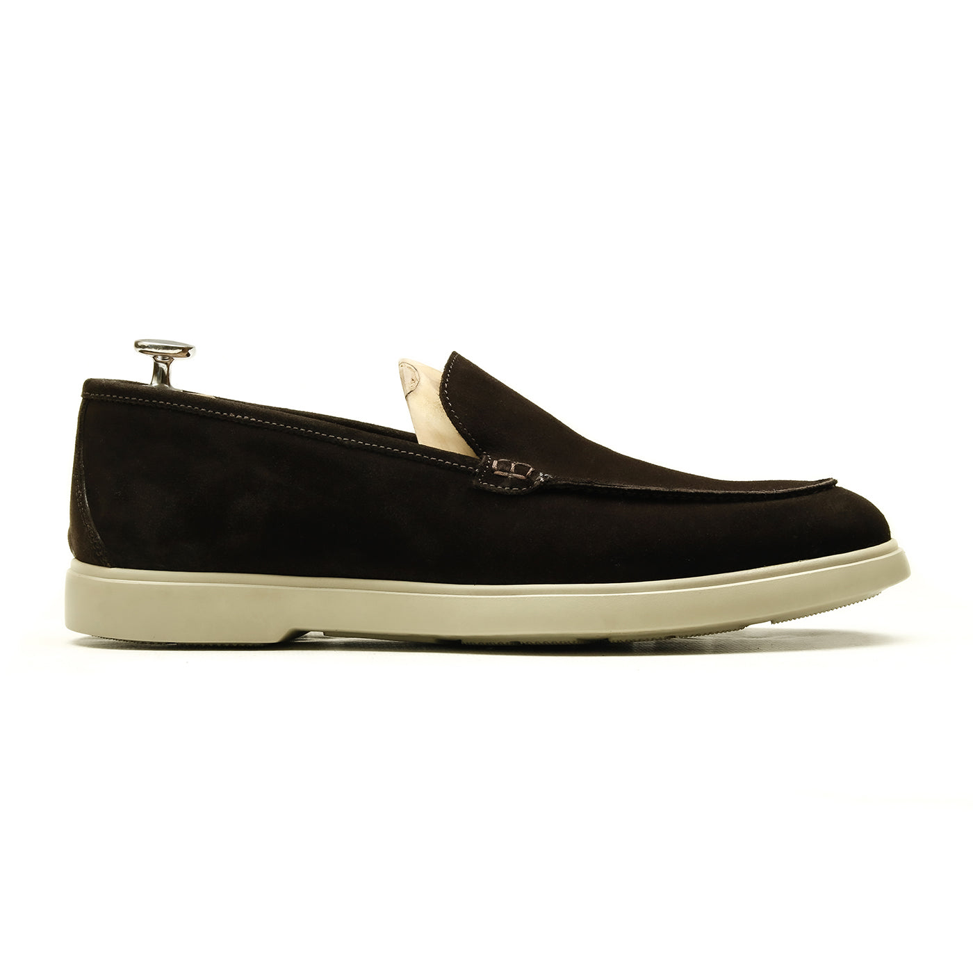Denny - Chaussures homme Loafer (Mocassin) Daim Marron