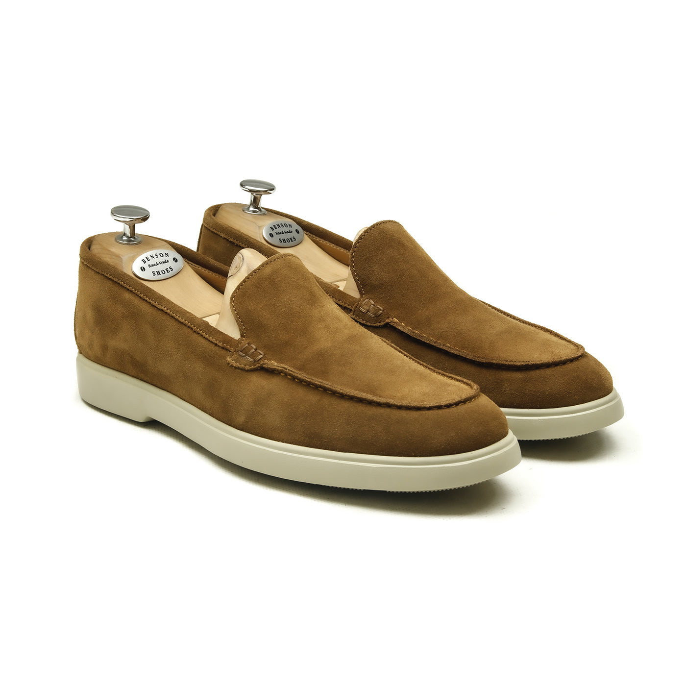 Denny - Chaussures homme Loafer (Mocassin) Daim Wisky