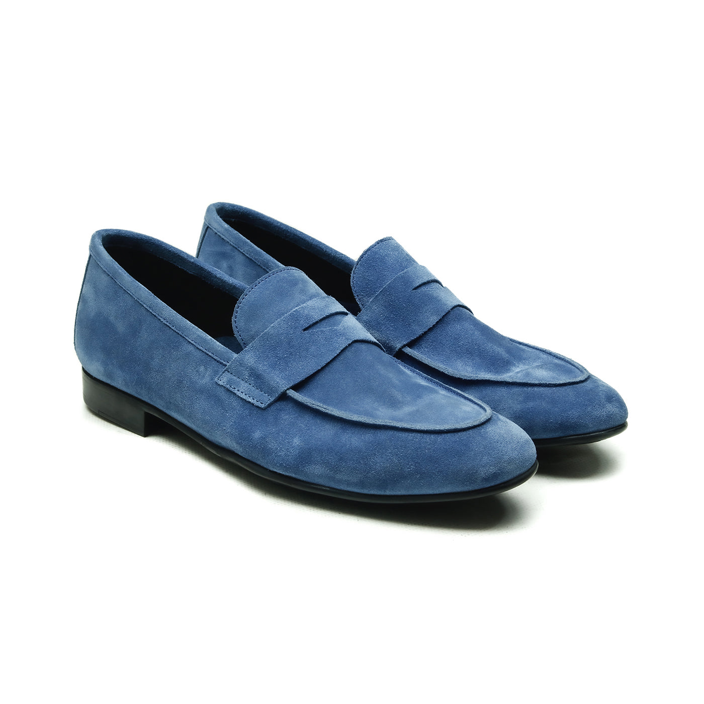Dover - Chaussures homme Loafer (Mocassin) Daim Bleu