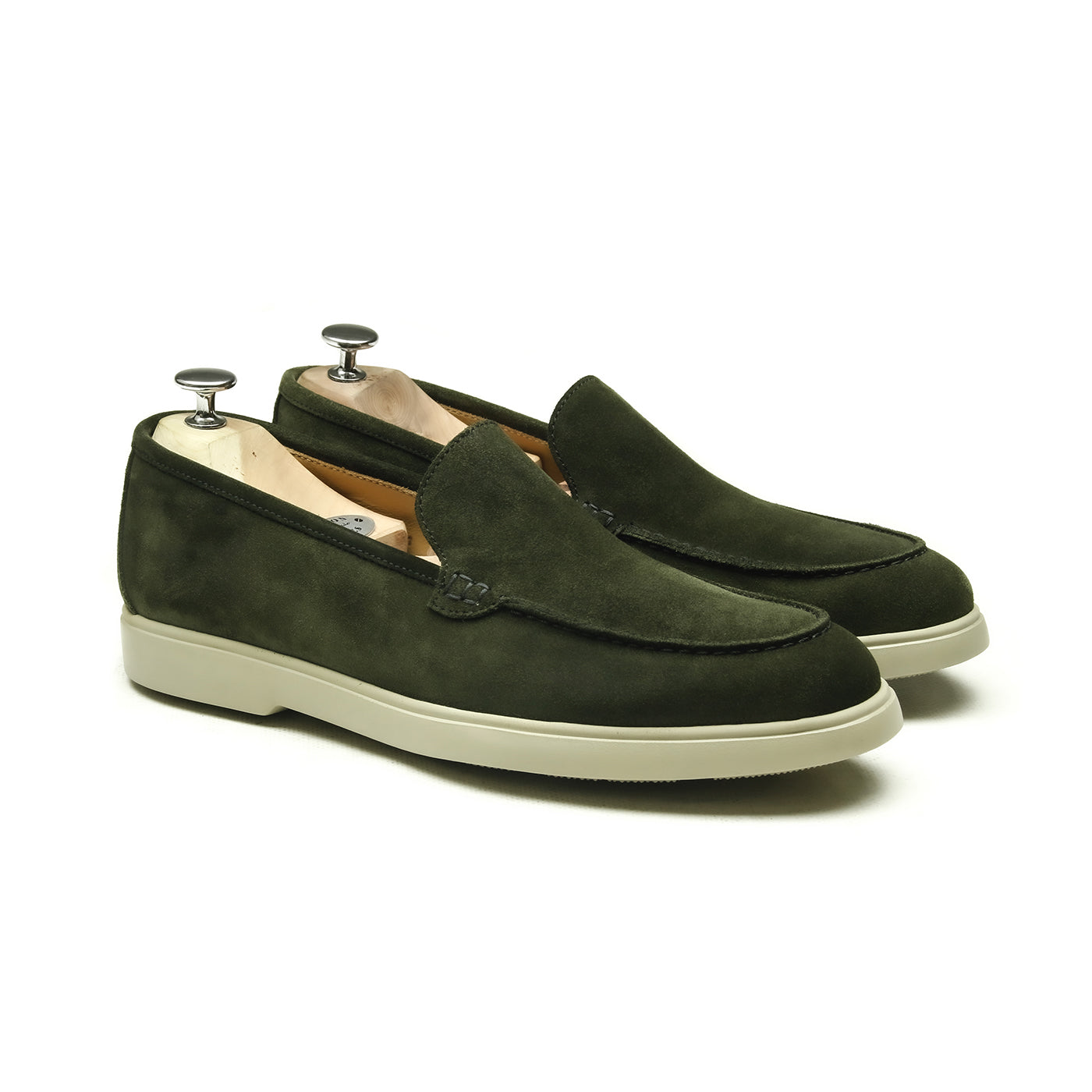 Denny - Chaussures homme Loafer (Mocassin) Daim vert