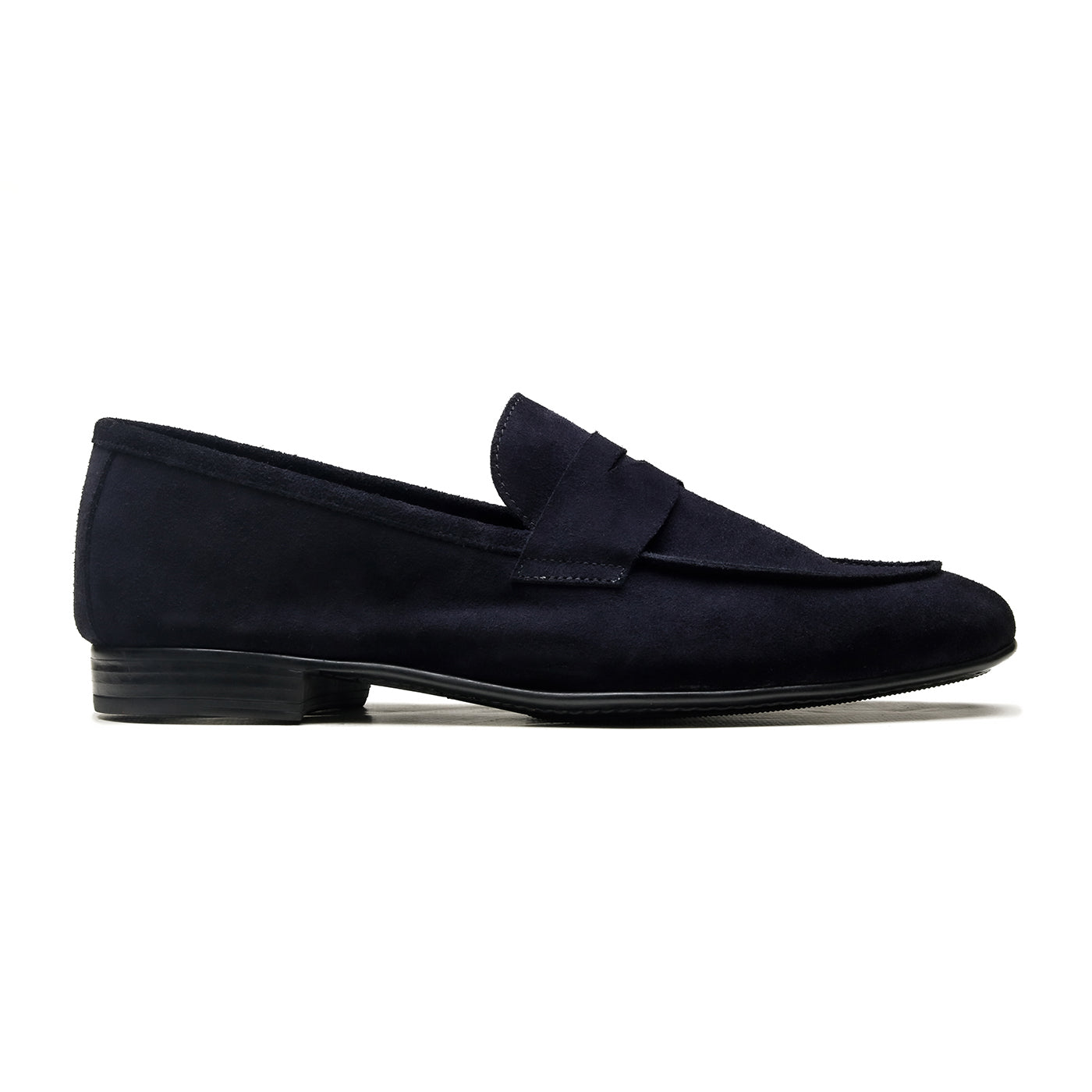 Dover - Chaussures homme Loafer (Mocassin) Daim Bleu Marine BENSON SHOES
