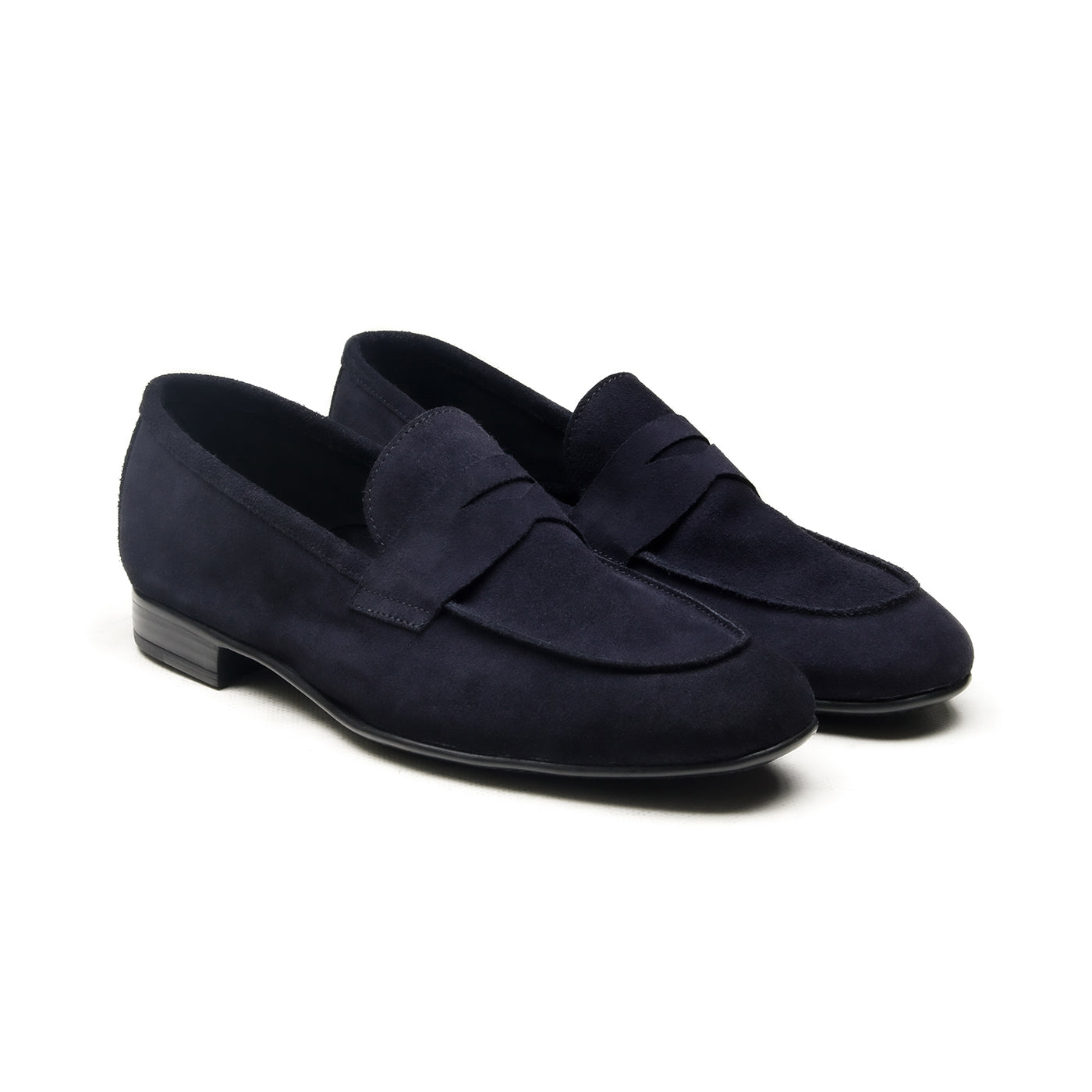 Dover - Chaussures homme Loafer (Mocassin) Daim Bleu Marine BENSON SHOES