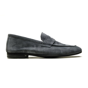 Dover - Chaussures homme Loafer (Mocassin) Daim Gris BENSON SHOES