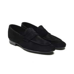 Dover - Chaussures homme Loafer (Mocassin) Daim Noir BENSON SHOES