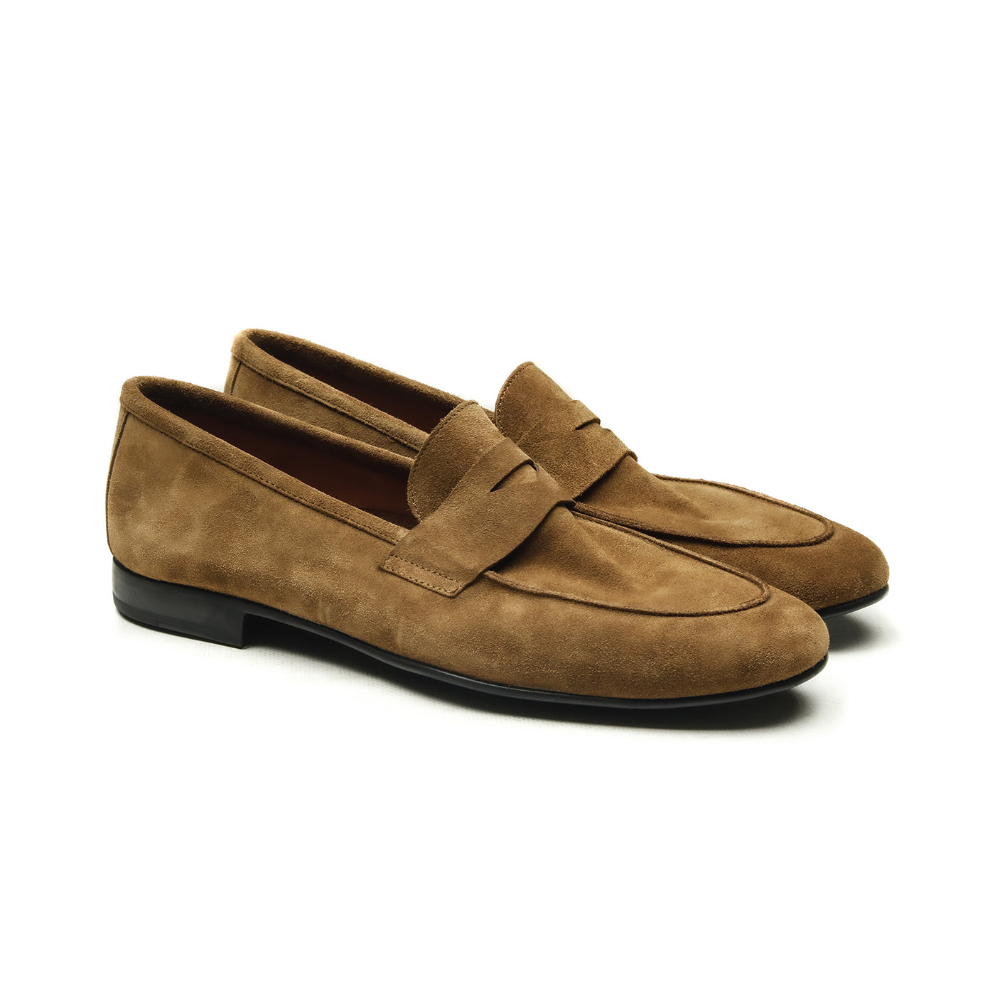 Dover - Chaussures homme Loafer (Mocassin) Daim Cognac