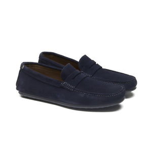 Max Chaussures Homme (Mocassin) Daim Bleu BENSON SHOES