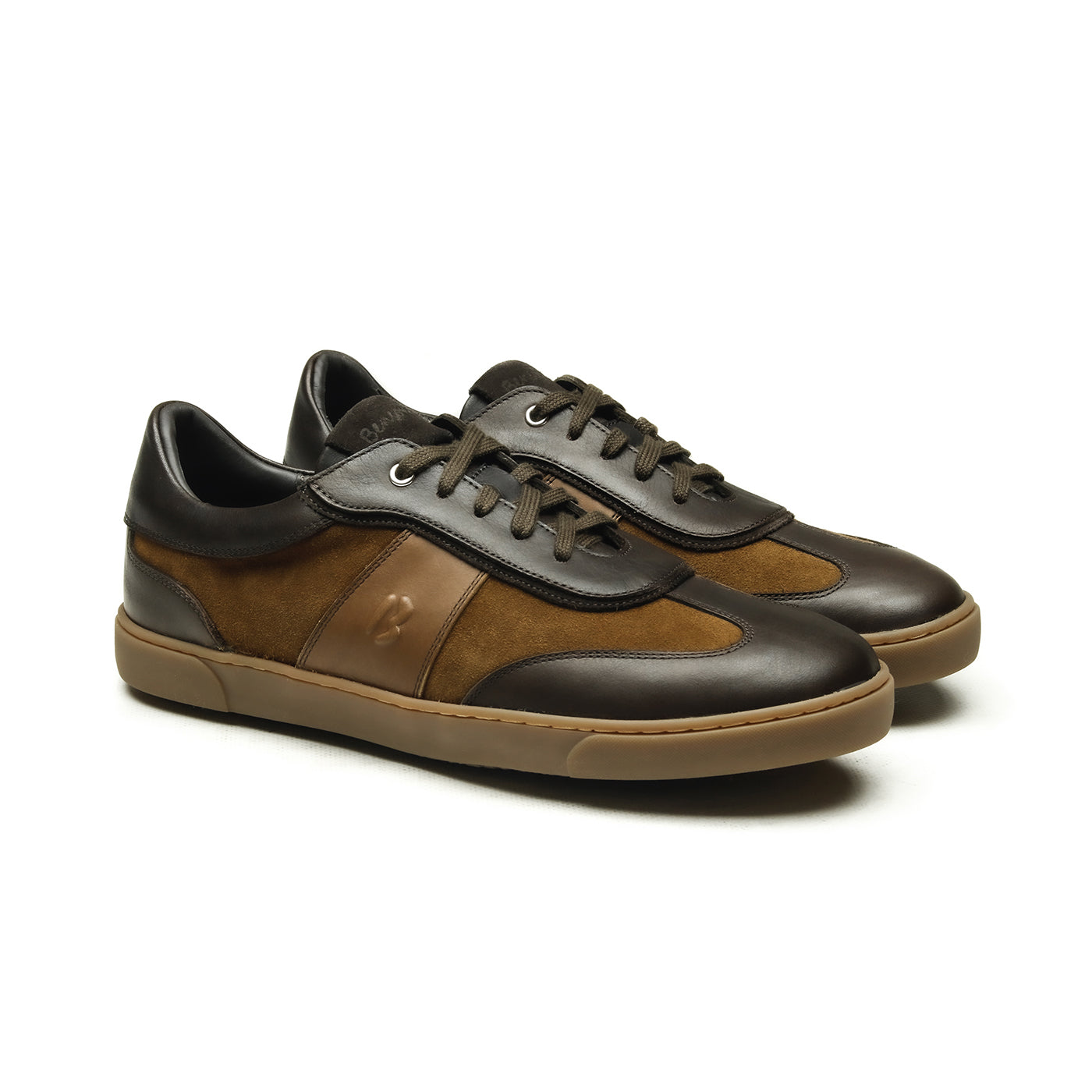 Manchester Chaussures Homme (Sneaker) Combi Daim Cognac/ Crust Marron