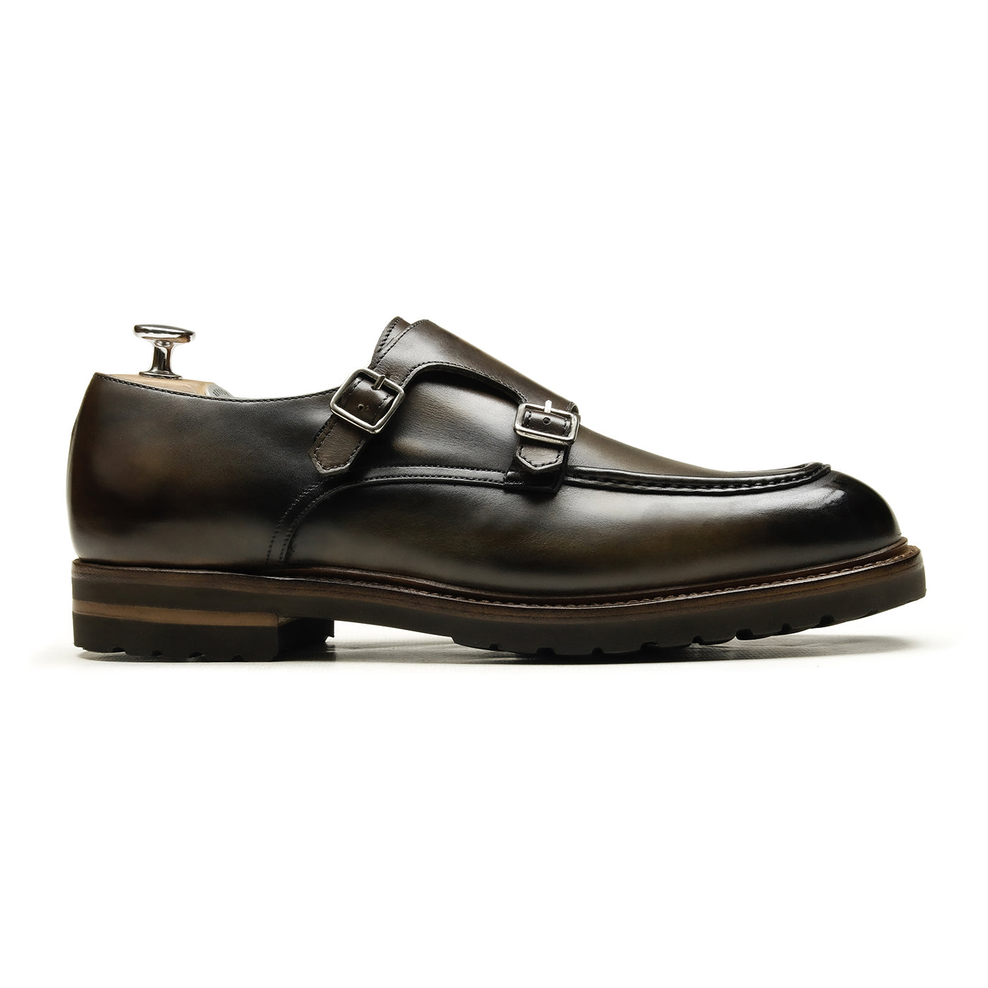 Alexander Chaussures Homme Monk (Boucles) Fumé Marron
