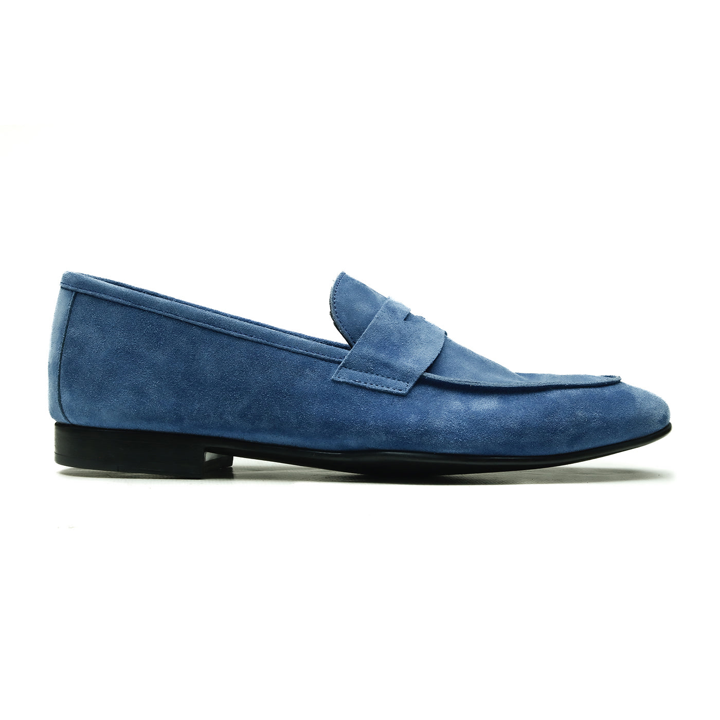 Dover - Chaussures homme Loafer (Mocassin) Daim Bleu