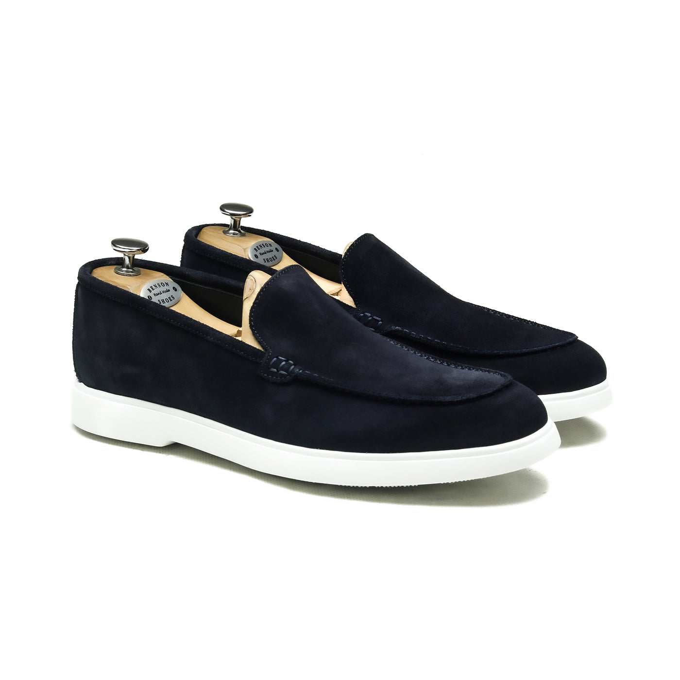 Denny - Chaussures homme Loafer (Mocassin) Daim Bleu