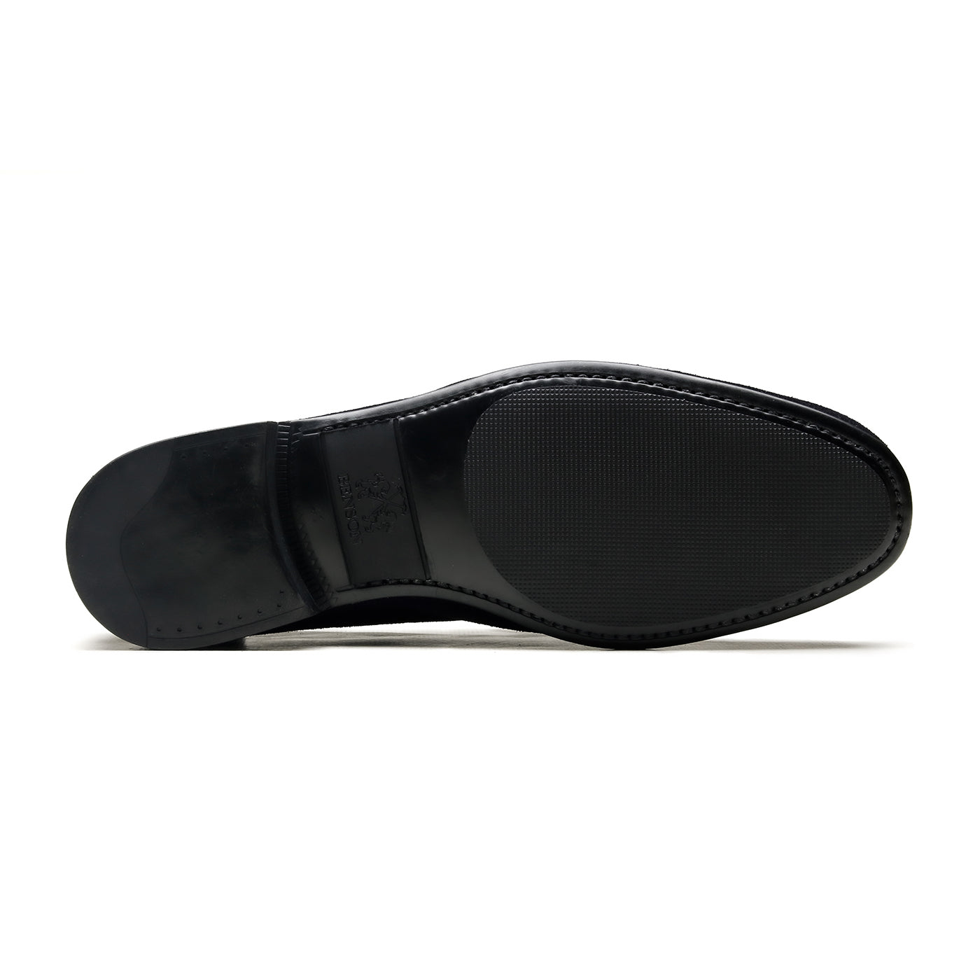 Dover - Chaussures homme Loafer (Mocassin) Daim Bleu Marine BENSON SHOES