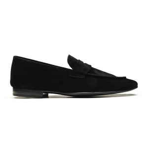 Dover - Chaussures homme Loafer (Mocassin) Daim Noir BENSON SHOES