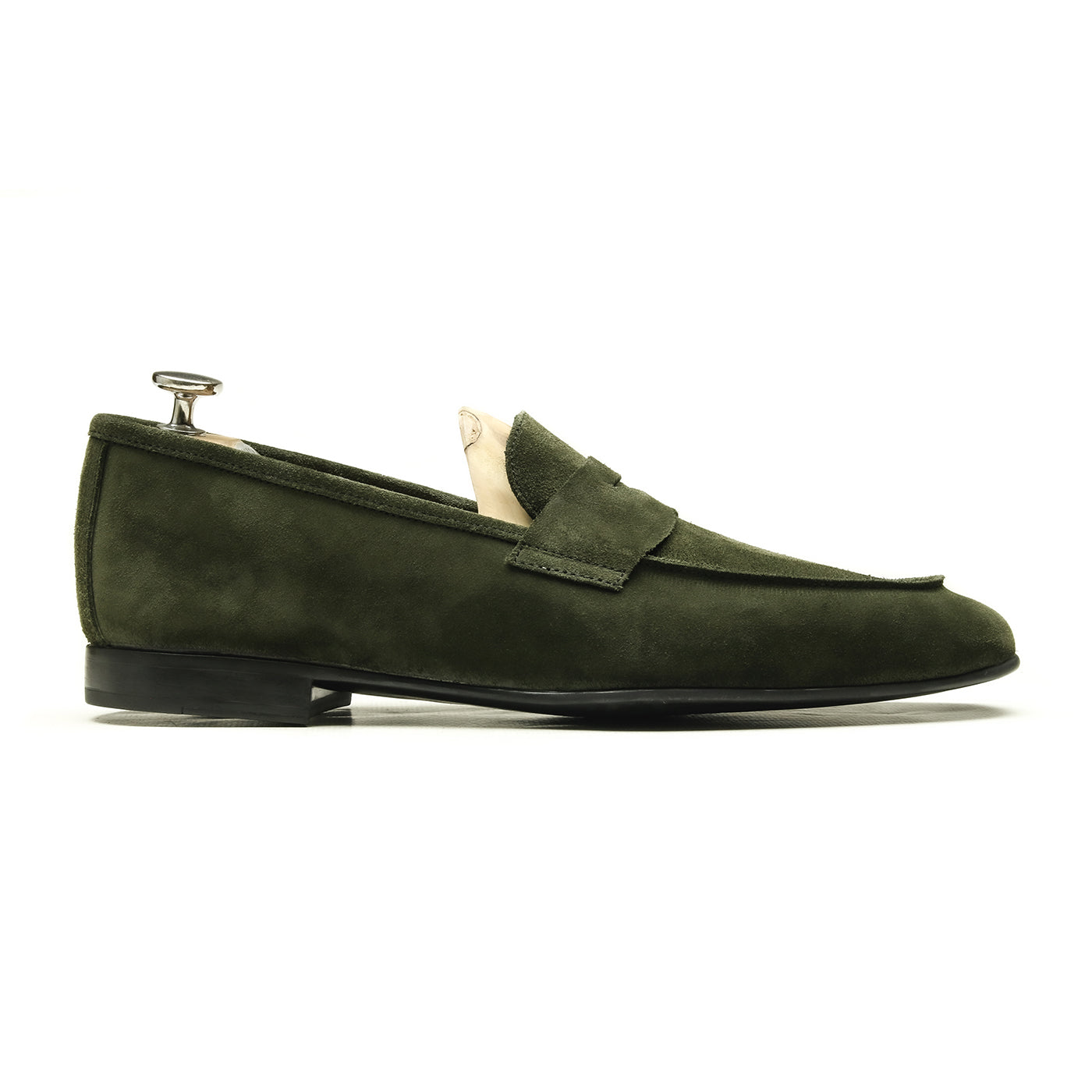 Dover - Chaussures homme Loafer (Mocassin) Daim Vert