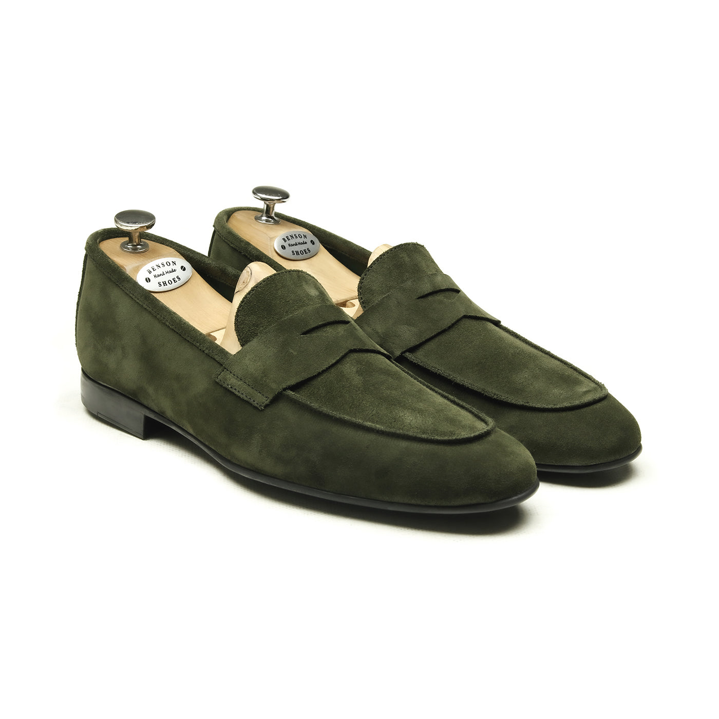 Dover - Chaussures homme Loafer (Mocassin) Daim Vert